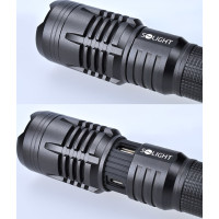 Solight LED nabíjecí svítilna, 1400lm, zoom, power bank, dárkové balení, Li-Ion