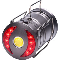 Solight LED nabíjecí kempingové svítidlo s lucernou, 200lm, šedá