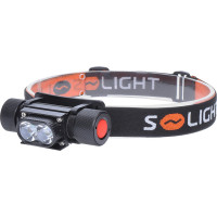 Solight LED čelová nabíjecí svítilna, 650lm, Li-Ion