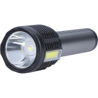 Solight LED nabíjecí ruční svítilna, 150+150lm, Li-Ion