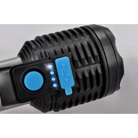 Solight LED nabíjecí ruční svítilna, 150+150lm, Li-Ion
