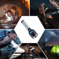 Solight LED nabíjecí ruční svítilna, 150+150lm, Li-Ion