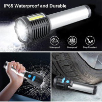 Solight LED nabíjecí ruční svítilna, 150+150lm, Li-Ion