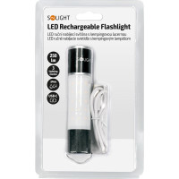 Solight LED nabíjecí ruční svítilna s kampingovou lucernou, 250lm, power bank, Li-Ion