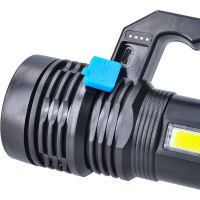 Solight LED nabíjecí svítilna s rukojetí a bočním světlem, 150+100lm, Li-Ion