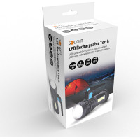 Solight LED nabíjecí svítilna s rukojetí a bočním světlem, 150+100lm, Li-Ion