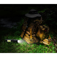 Solight LED nabíjecí kapesní svítilna se zoomem, 100lm + 70lm, Li-Ion, USB, černá