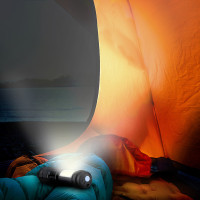 Solight LED nabíjecí kapesní svítilna se zoomem, 100lm + 70lm, Li-Ion, USB, černá