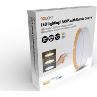 Solight LED osvětlení s dálkovým ovladačem Larios White, 48W, 3360lm, 39cm, změna chromatičnosti, stmívatelné