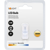 Solight LED žárovka G9, 2,5W, 3000K, 215lm