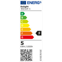 Solight LED žárovka, bodová , 5W, GU10, 6000K, 425lm, bílá