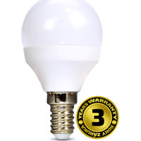 Solight LED žárovka, miniglobe, 6W, E14, 4000K, 510lm, bílé provedení