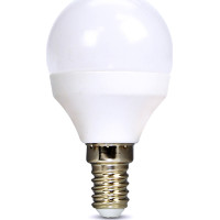 Solight LED žárovka, miniglobe, 6W, E14, 6000K, 510lm