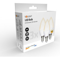 ECOLUX LED žárovka Ecolux 3-pack, svíčka, 6W, E14, 3000K, 450lm, 3ks