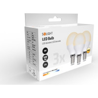 ECOLUX LED žárovka Ecolux 3-pack , miniglobe, 6W, E14, 3000K, 450lm, 3ks
