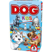 SCHMIDT Dětská hra Dog Kids v plechové krabičce