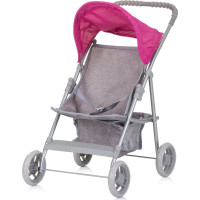 CHIPOLINO Sportovní kočárek pro panenky Alice Grey, Pink linen