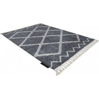 Kusový koberec Berber Asila B5970 grey and white