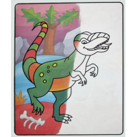 AKSJOMAT Omalovánka s vodním fixem Dinosauři