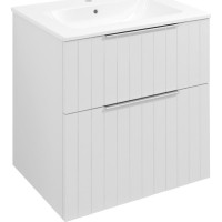Sapho CIRASA umyvadlová skříňka 59, 2x64x46cm, bílá mat strip CR601-3131S