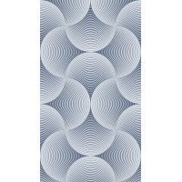 Designový závěs CREATIVE TMAVĚ MODRÝ 140x245 cm