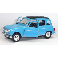 WELLY Autíčko na zpětné natažení Renault 4 modrý