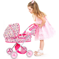 CHIPOLINO Hluboký kočárek pro panenky Dora Butterflies