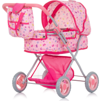 CHIPOLINO Hluboký kočárek pro panenky Dora Butterflies