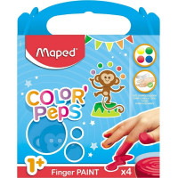 MAPED První prstové barvy Color'Peps v kalíšcích 4 x 80g
