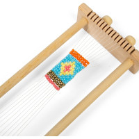 Bigjigs Toys Tkalcovský stav na korálky