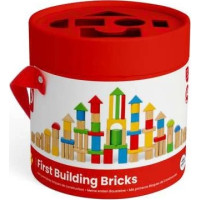 Bigjigs Toys První dřevěné kostky a vkládačka v bubínku
