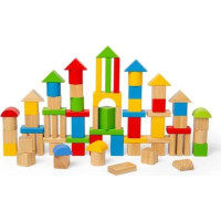 Bigjigs Toys První dřevěné kostky a vkládačka v bubínku