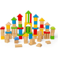 Bigjigs Toys První dřevěné kostky a vkládačka v bubínku