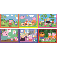 CLEMENTONI Obrázkové kostky Prasátko Peppa, 12 kostek