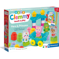 CLEMENTONI Soft Clemmy Velká hrací sada s knížkou Rytíř a princezna
