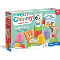 CLEMENTONI Soft Clemmy Hrací sada s knížkou Milá zvířátka