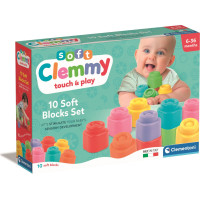 CLEMENTONI Soft Clemmy Sada 10 měkkých kostek