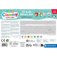 CLEMENTONI Soft Clemmy Sada 10 měkkých kostek