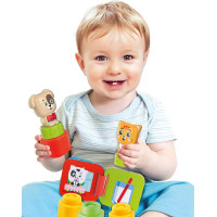 CLEMENTONI Soft Clemmy Hrací sada s knížkou Milá zvířátka