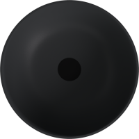 Polysan BANERA ROUND umyvadlo na desku, litý mramor, průměr 39cm, antracit mat 14337.51