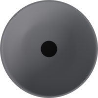 Polysan BANERA ROUND umyvadlo na desku, litý mramor, průměr 39cm, šedá mat 14337.31