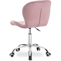 Dětská otočná židle SPINER Velvet - růžová