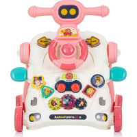 CHIPOLINO Chodítko interaktivní 3v1 Car Pink