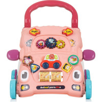 CHIPOLINO Chodítko interaktivní Funny Animals Pink
