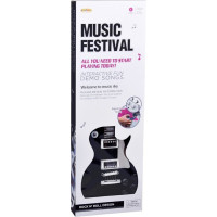 JOKOMISIADA Dětská elektrická kytara s popruhem černá