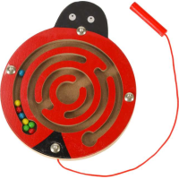 KIK Dřevěný magnetický labyrint Beruška