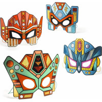 DJECO Masky superrobotů k dotvoření