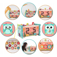 CHIPOLINO Motorická kostka 8v1 Owl Pink