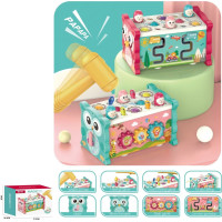 CHIPOLINO Motorická kostka 8v1 Owl Pink