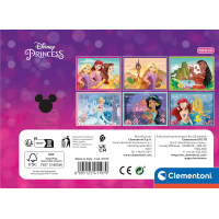 CLEMENTONI Obrázkové kostky Disney princezny, 12 kostek